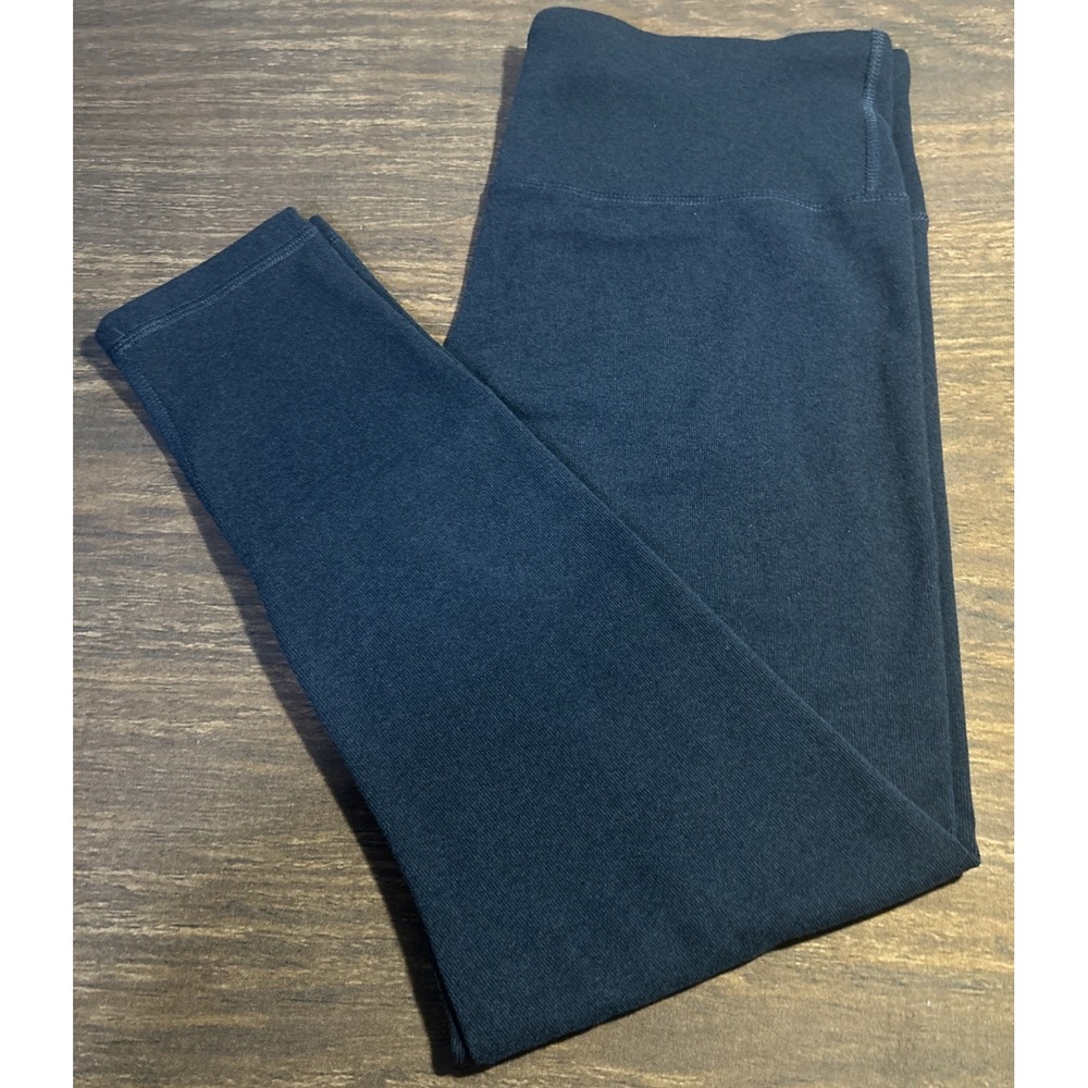 Laundry by Shelli Segal Ankle Leggings Women's Size L Navy Polyester/Spandex